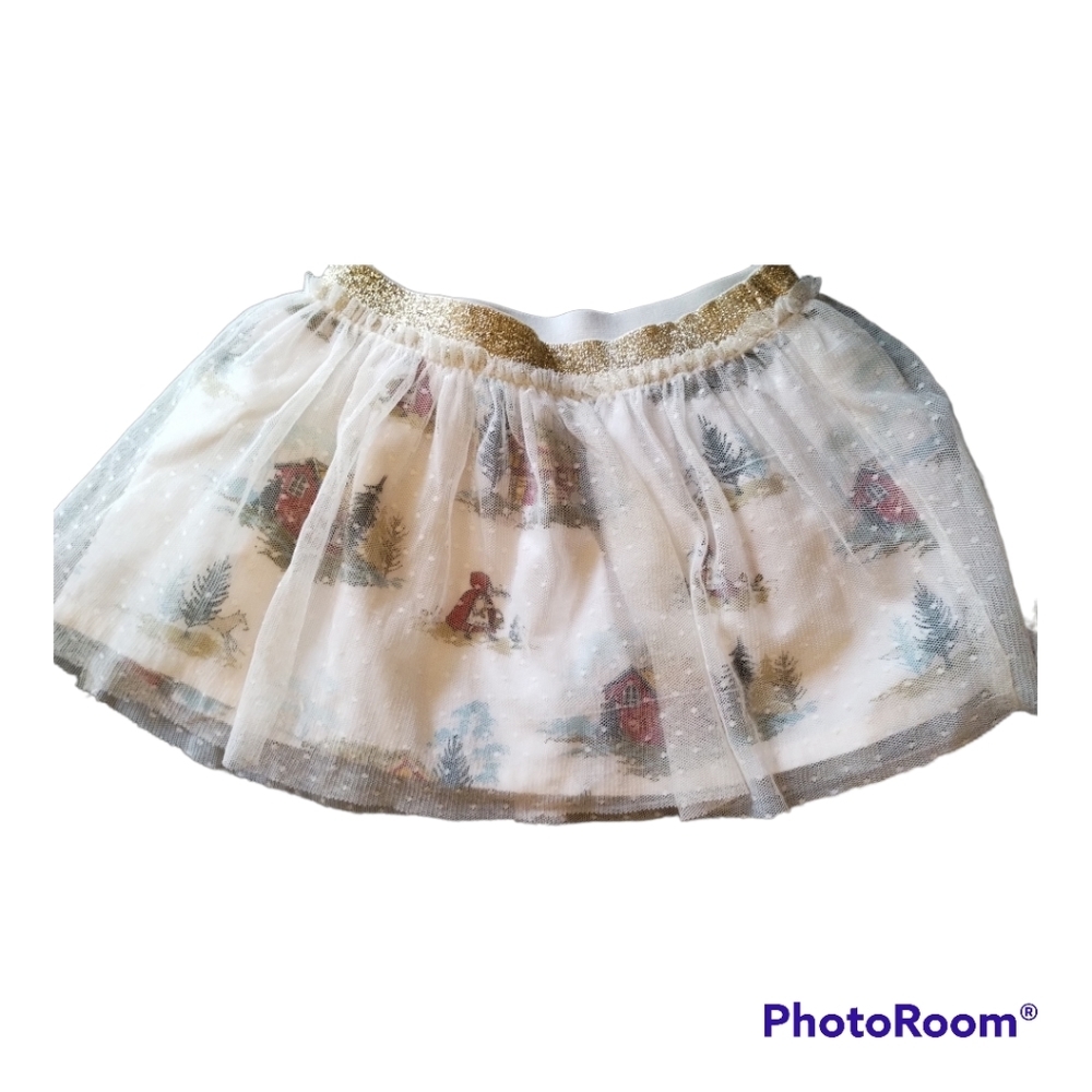 Baby girls winter themed skirt with tool cover